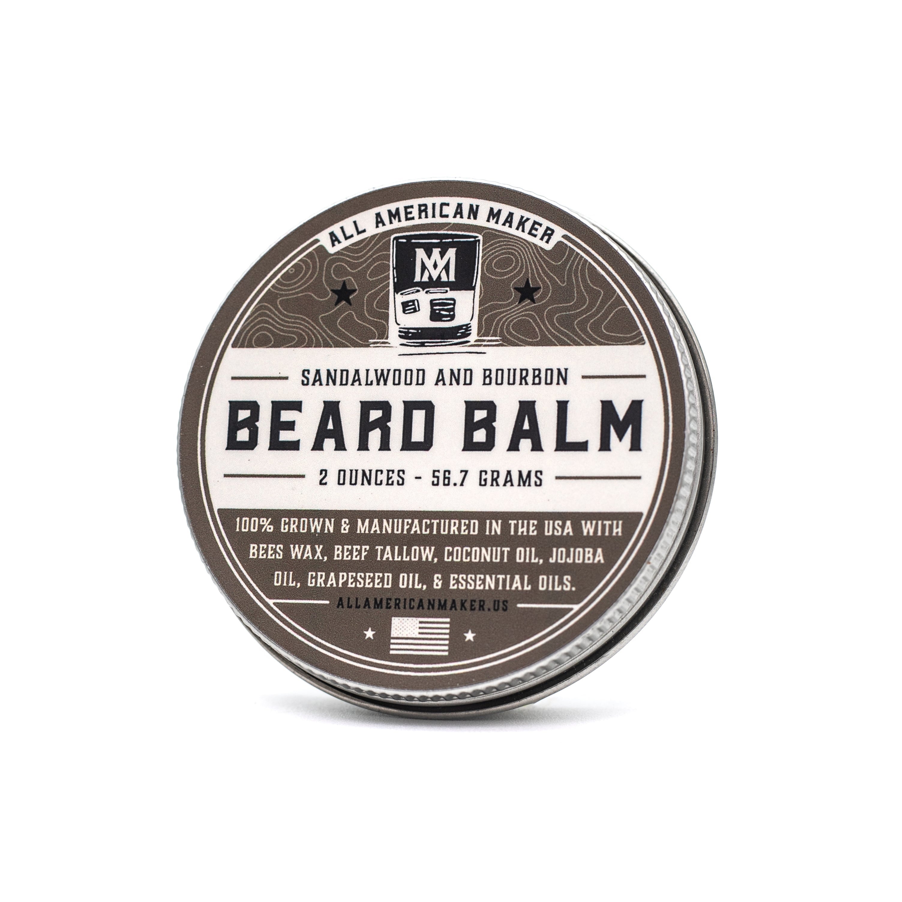 Sandalwood & Bourbon : Beard Balm