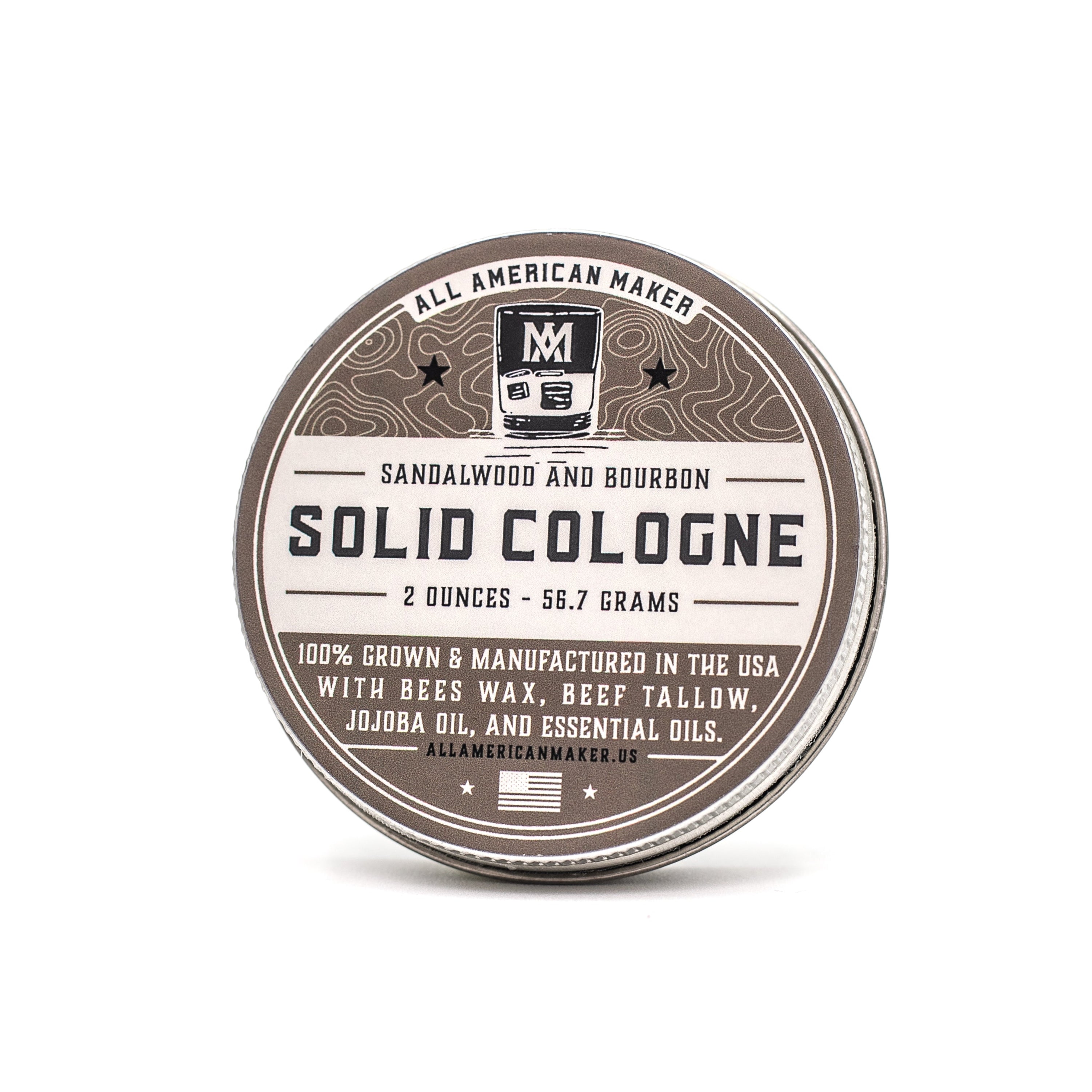 Sandalwood & Bourbon : Solid Cologne