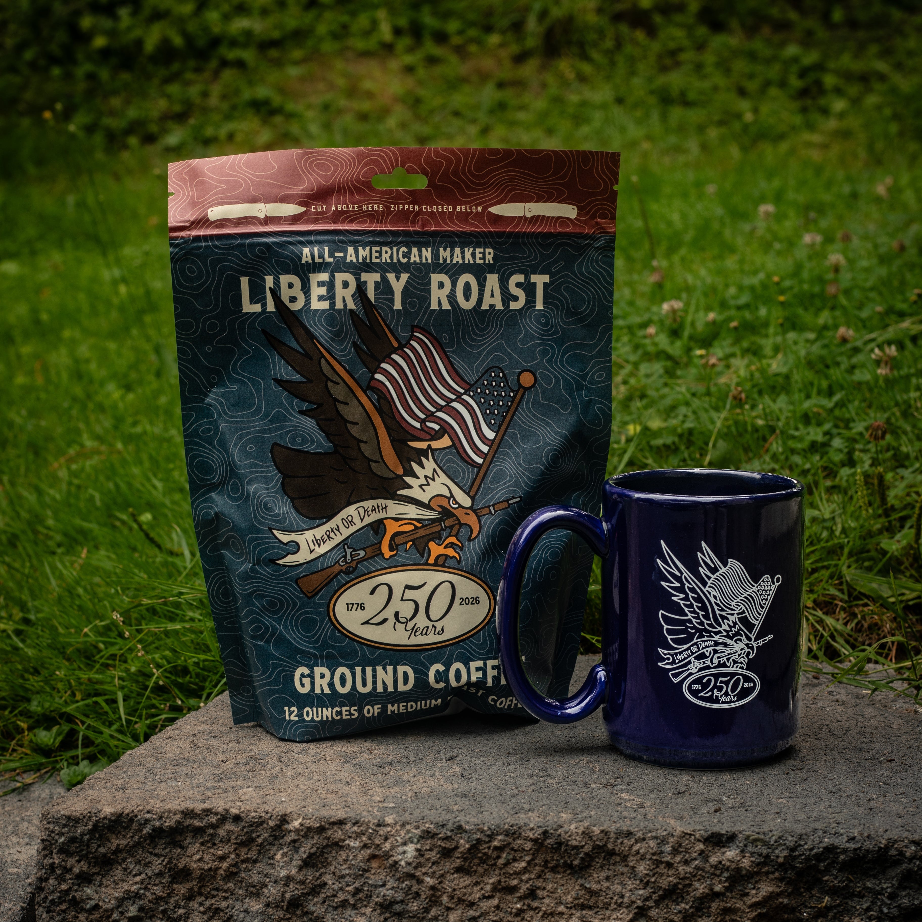 Liberty Roast Coffee + AM250 Mug Combo