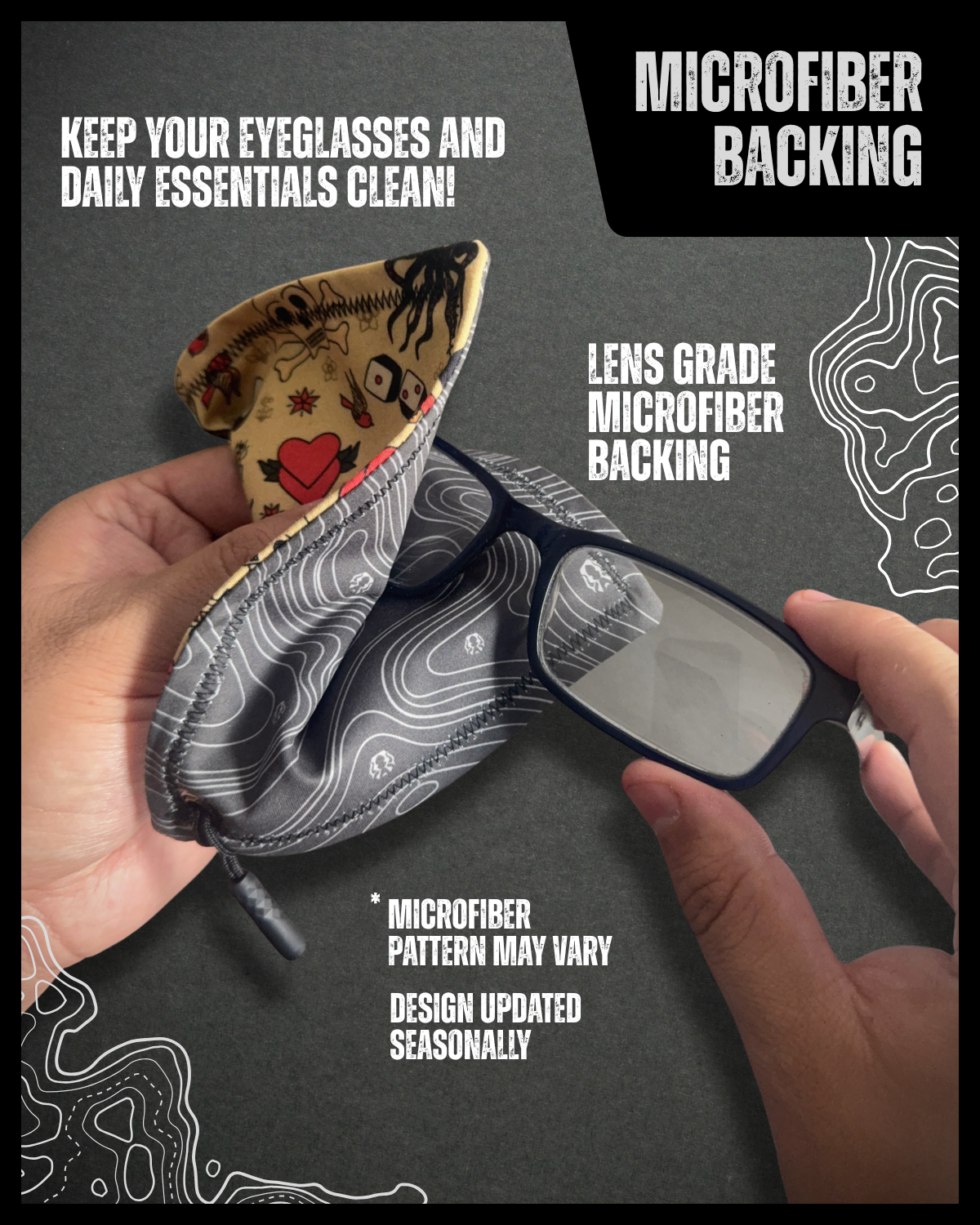 COAL TOPO HANDKERCHIEF (MINI) - EDC HANK