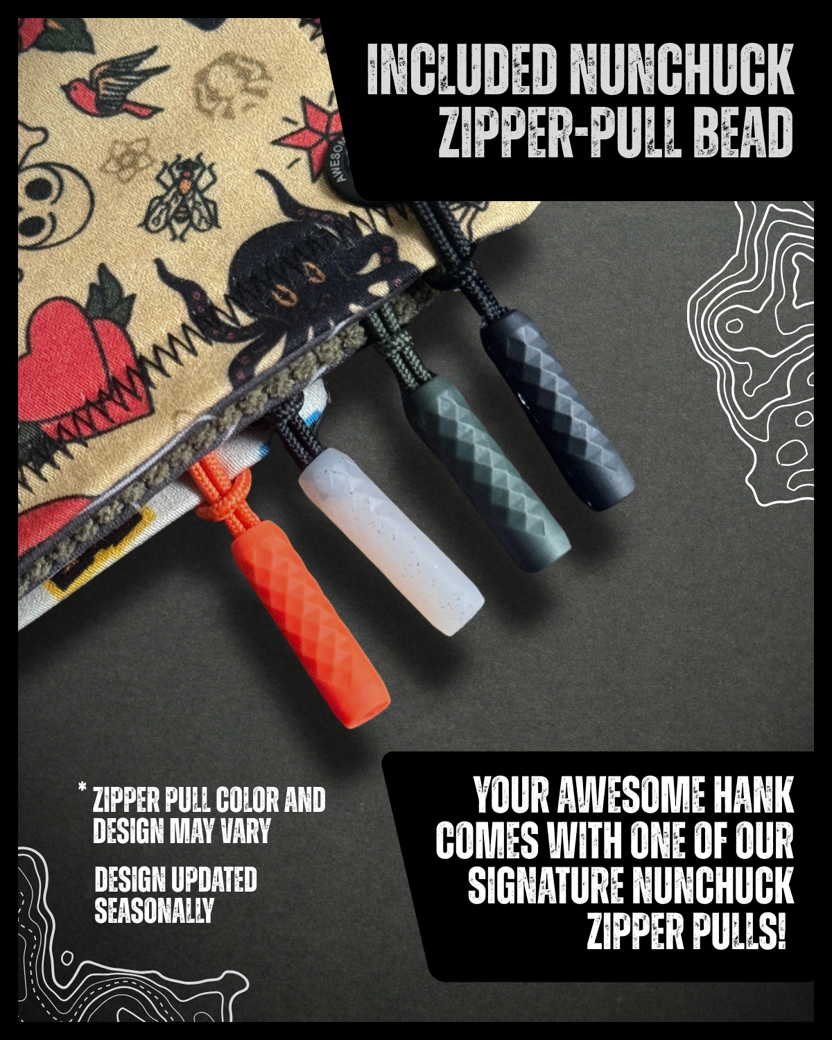 COAL TOPO HANDKERCHIEF (MINI) - EDC HANK