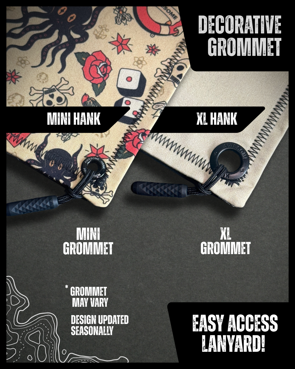 COAL TOPO HANDKERCHIEF (MINI) - EDC HANK