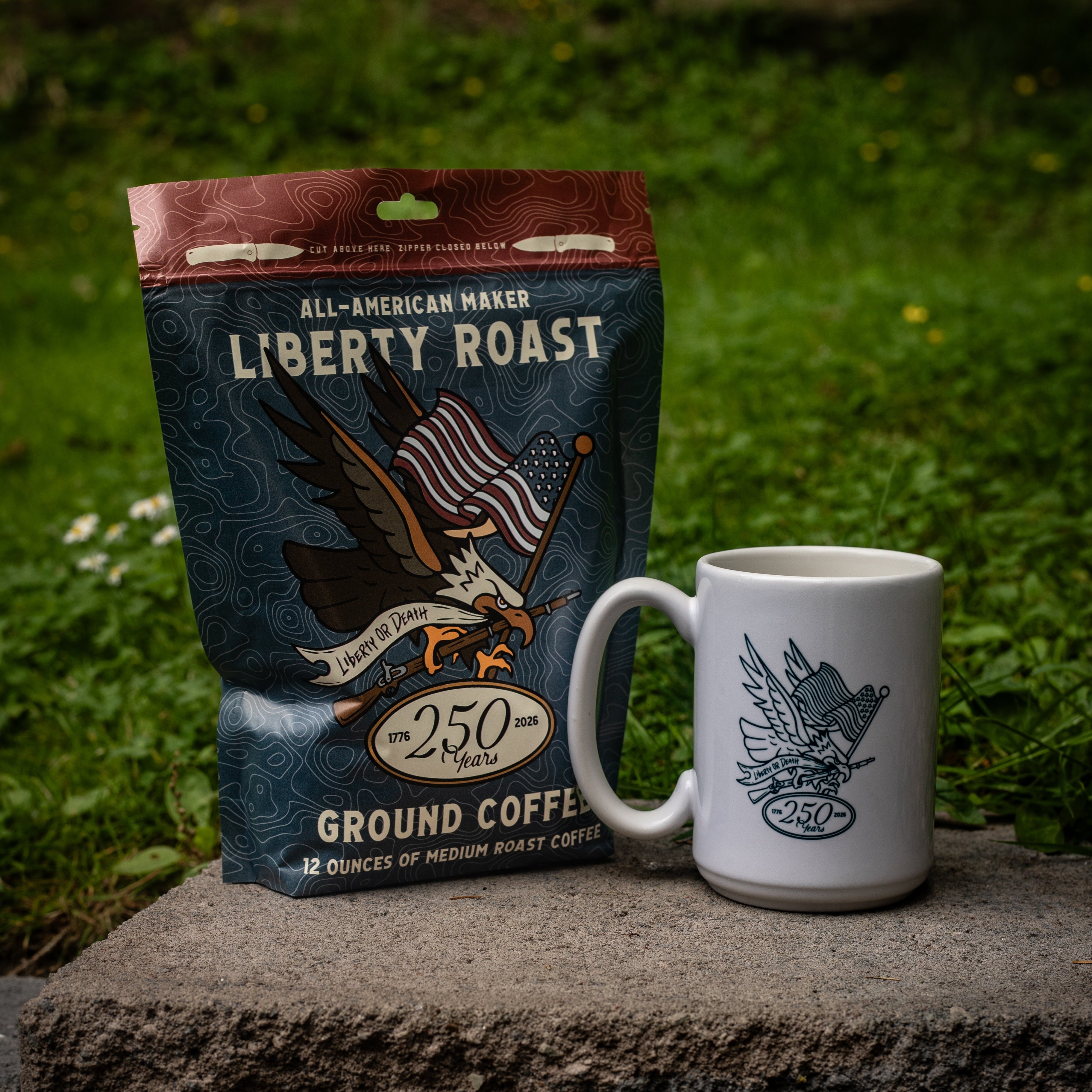 Liberty Roast Coffee + AM250 Mug Combo