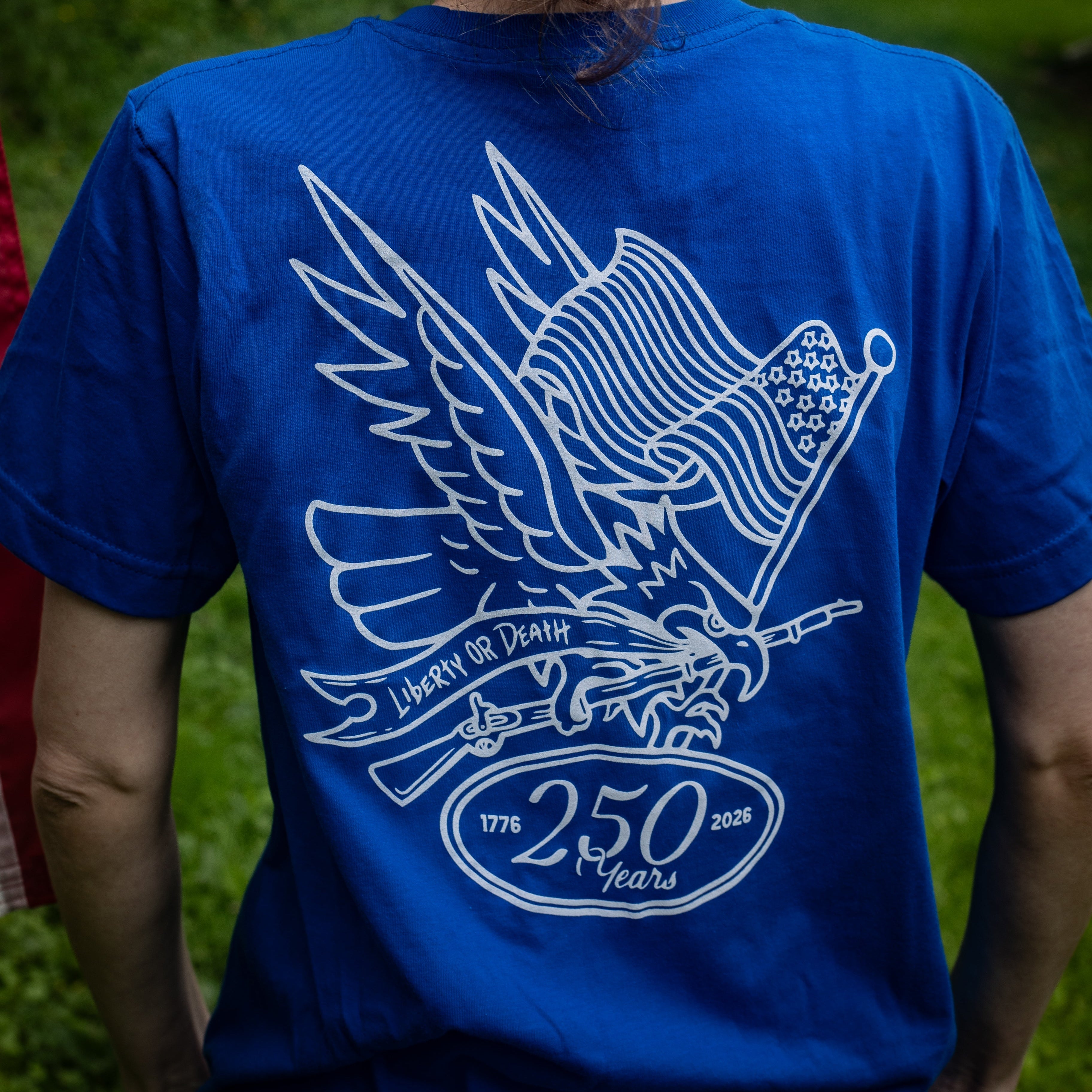 America’s 250 Shirt : Made in USA (In Stock)! Royal Blue