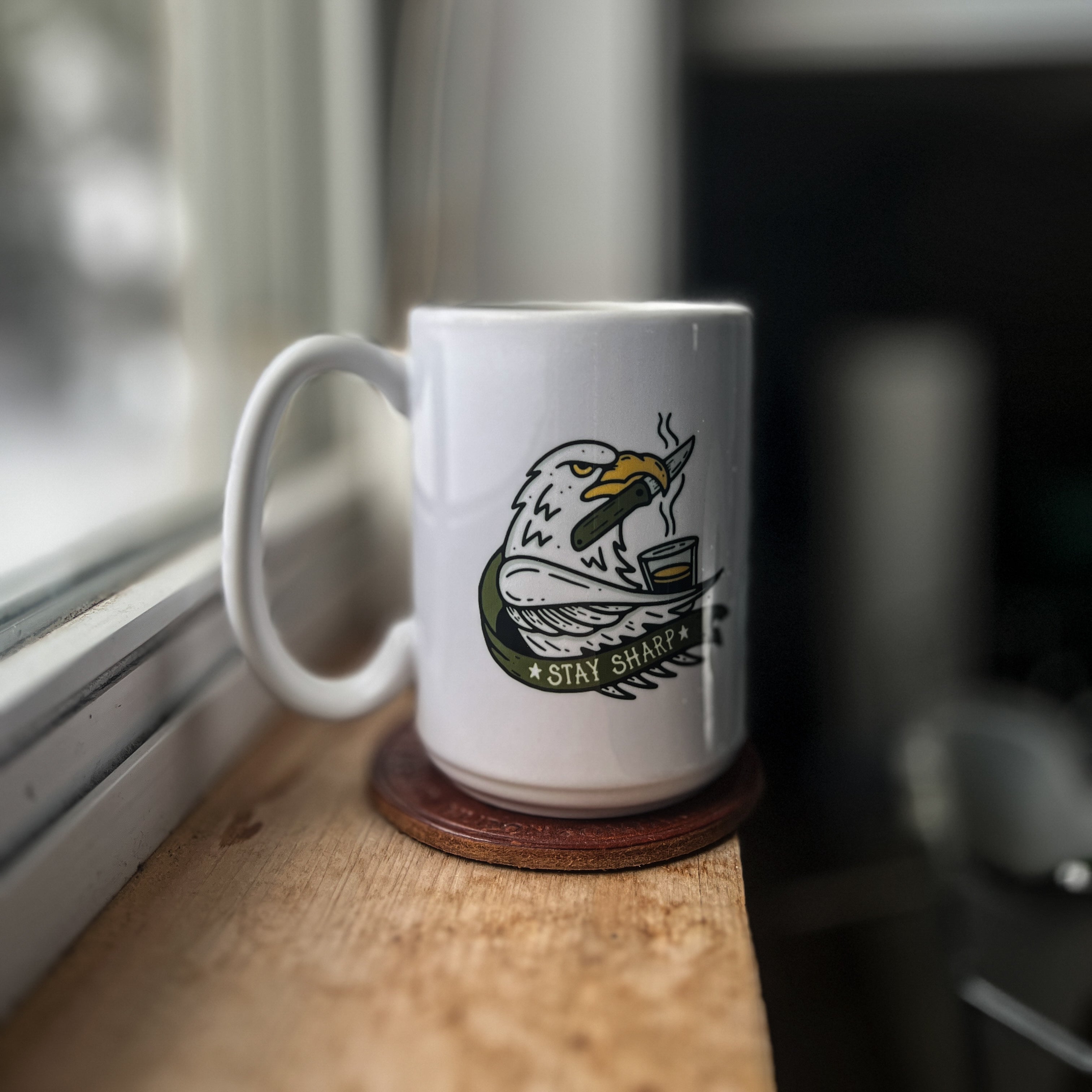 Stay Sharp : 15oz Coffee Mug