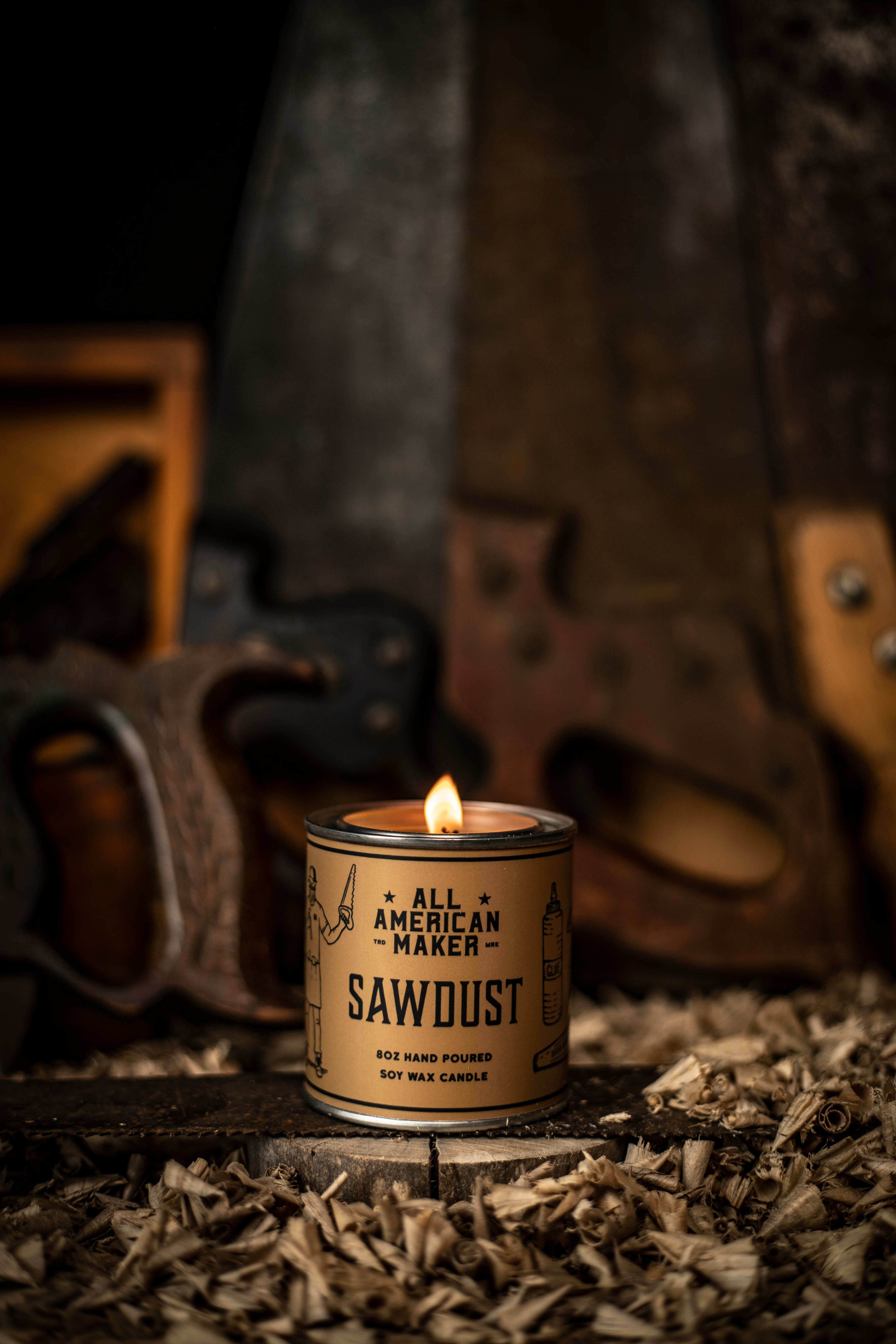 Sawdust Scented Candle