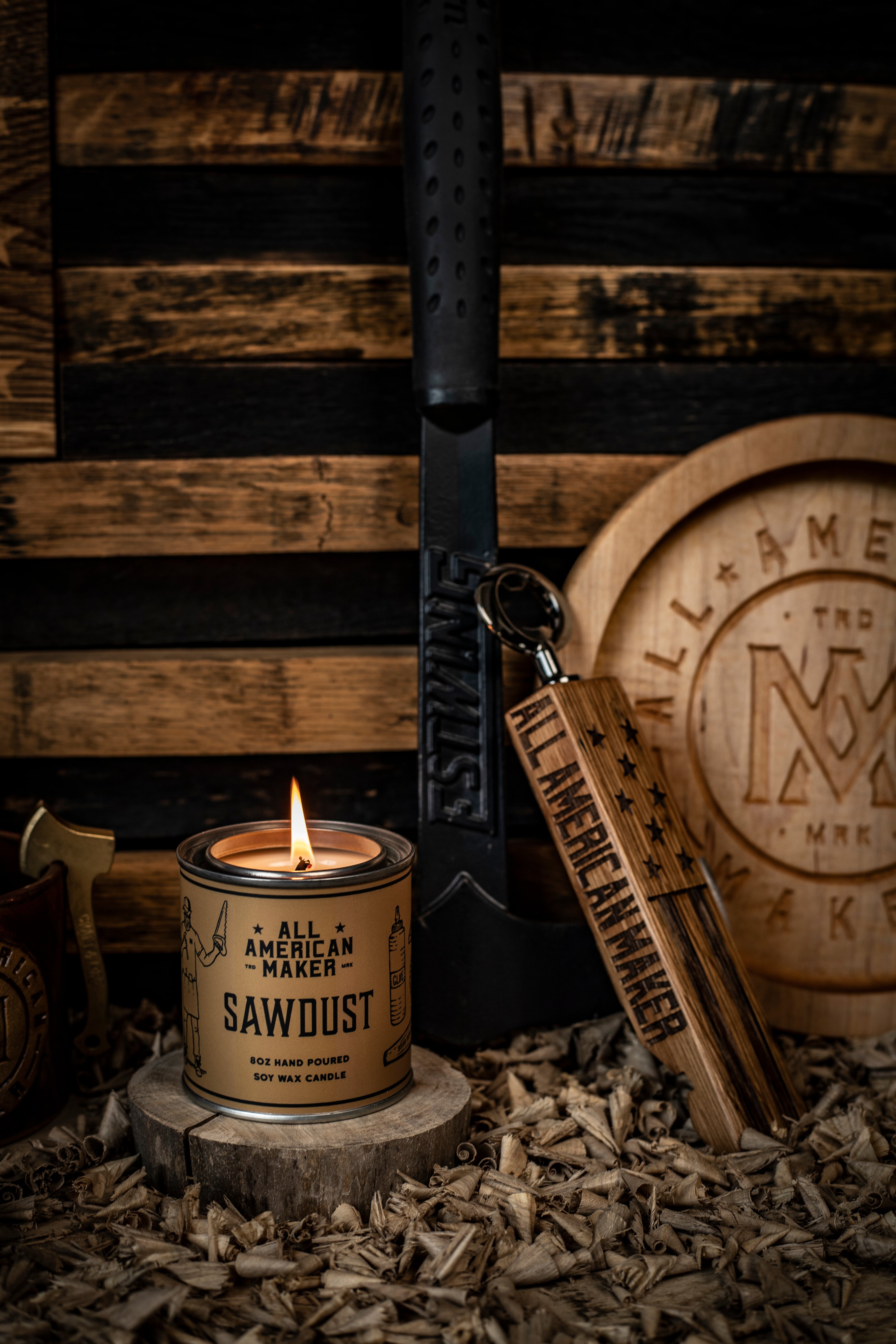 Sawdust Scented Candle